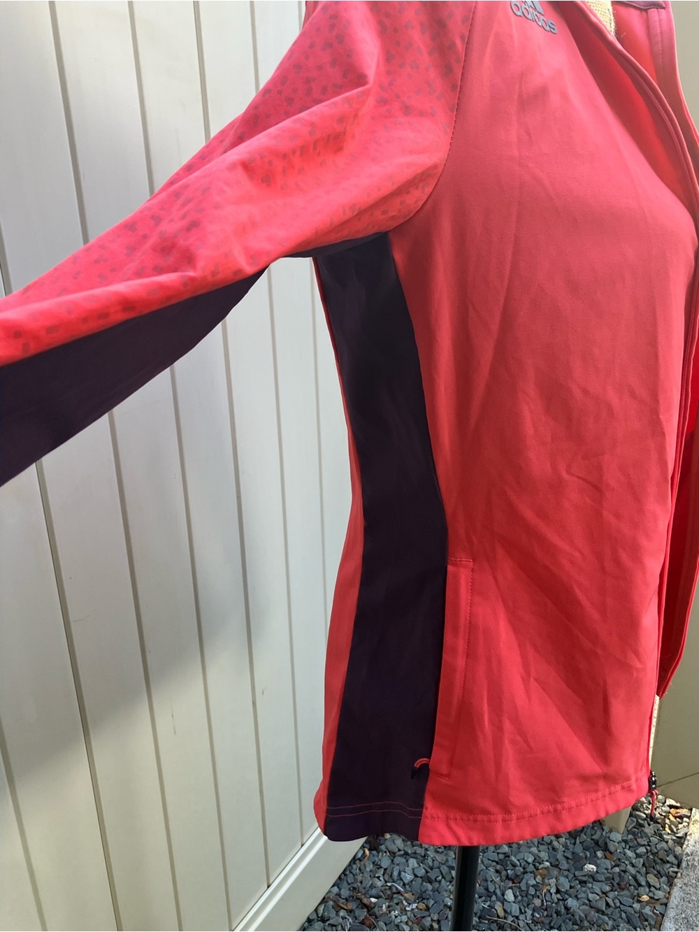Warm up Track jacket women's Adidas running Boston Marathon 2018 red xs - Picture 9 of 13